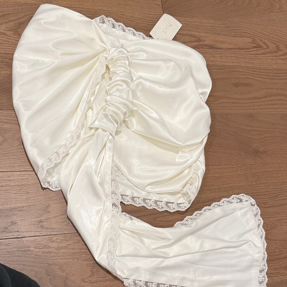 Deconduarte Mira White Mini Skirt